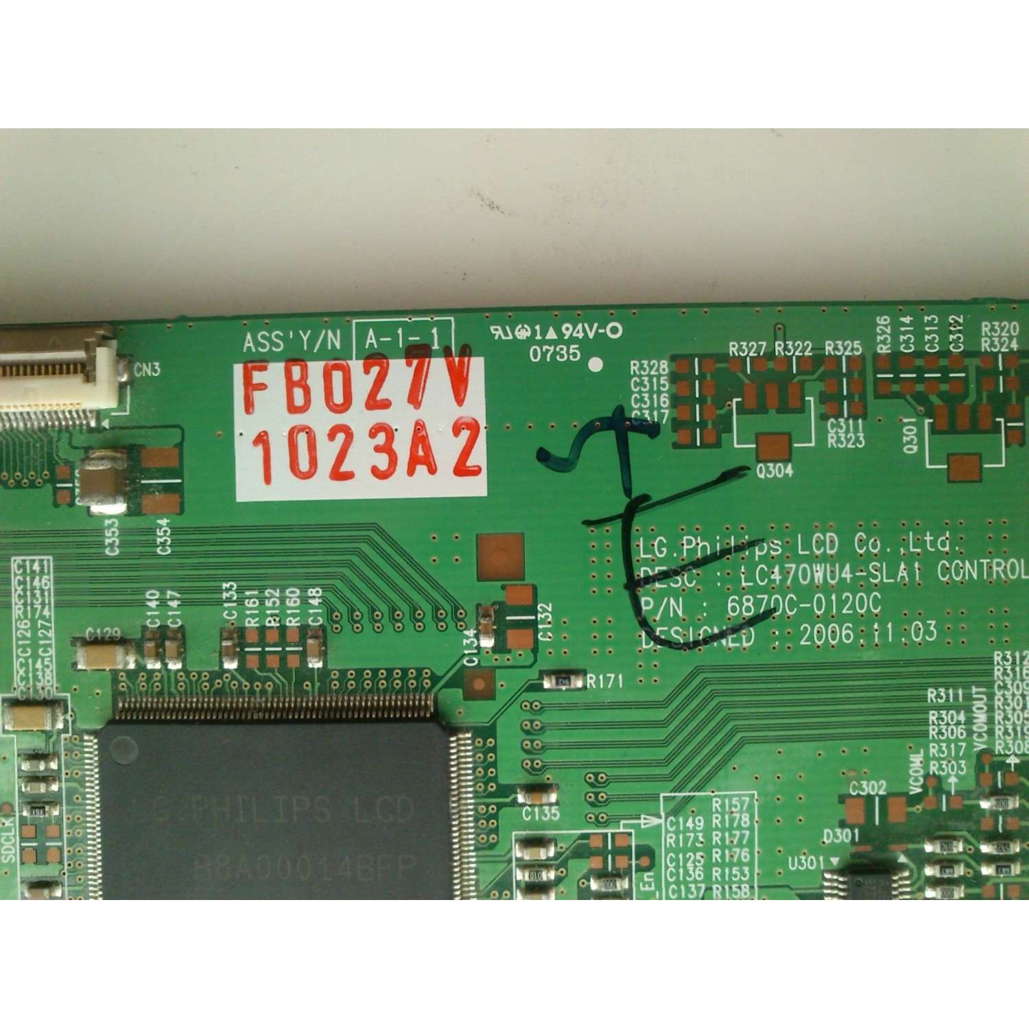 T-CON PHILIPS 6871L-1023A / 1023A / 6870C-0120C / PANEL LC470WU4-SLA1 / MODELO 47MF437B/37 / 47PFL7432D/3 / 47PFL5432D/37 / 47PF7422D/37 / LCT47PBKA / MT-SYXRT4791AB / VO47LFHDTV10 / GV47LFHDTV20A / GV47LFHDTV10A / GV46LHDTV10A / AVW47LFHDTV10A - Imagen 2